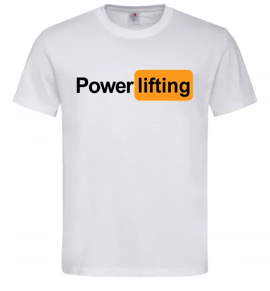 Чоловіча футболка Powerlifting hub Білий фото