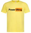 Чоловіча футболка Powerlifting hub Лимонний фото