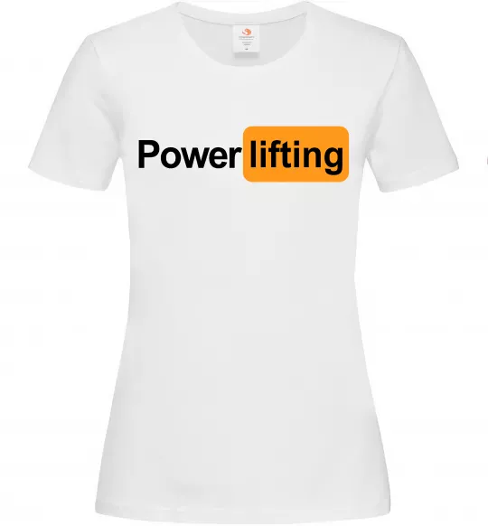 Женская футболка Powerlifting hub Белый фото