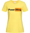 Женская футболка Powerlifting hub Лимонный фото