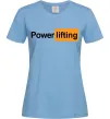 Женская футболка Powerlifting hub Голубой фото