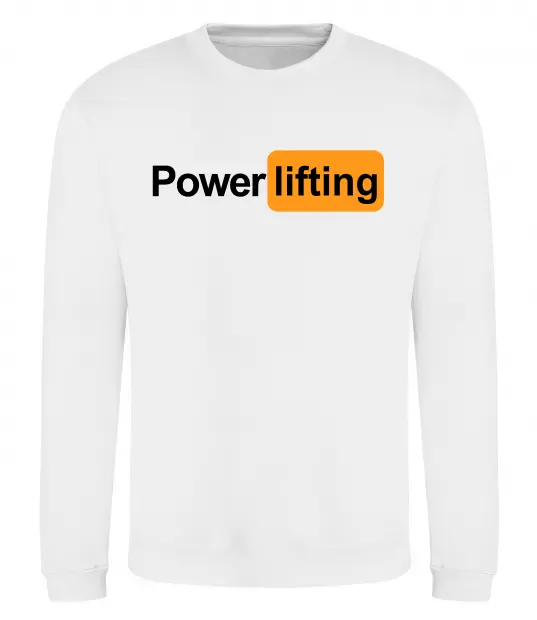 Свитшот Powerlifting hub Белый фото