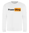 Свитшот Powerlifting hub Белый фото