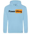 Мужская толстовка (худи) Powerlifting hub Голубой фото