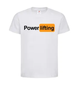 Детская футболка Powerlifting hub Белый фото