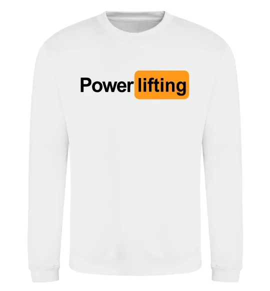 Свитшот Powerlifting hub Белый фото