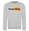 Свитшот Powerlifting hub Серый меланж фото