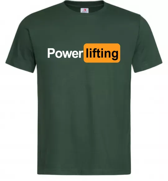 Чоловіча футболка Powerlifting hub Темно-зелений фото