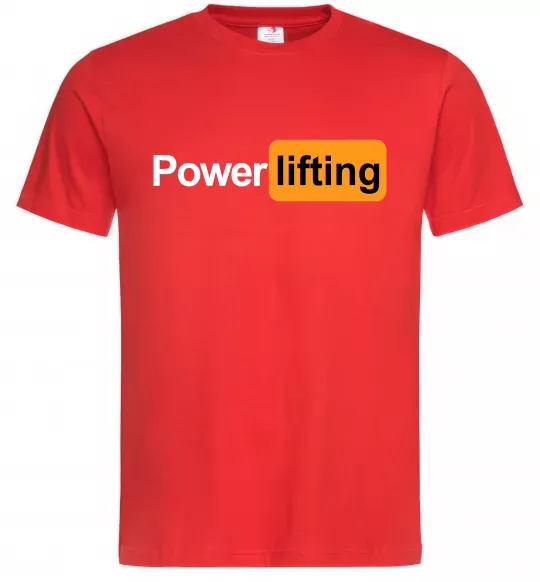 Чоловіча футболка Powerlifting hub Червоний фото