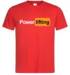 Чоловіча футболка Powerlifting hub Червоний фото