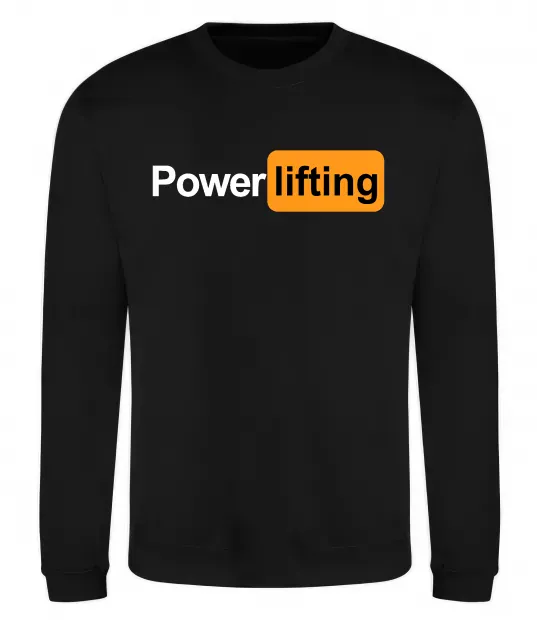 Свитшот Powerlifting hub Черный фото