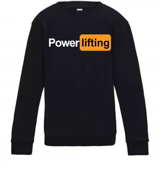 Дитячий світшот Powerlifting hub Чорний фото