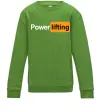 Дитячий світшот Powerlifting hub Лаймовий фото