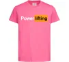 Дитяча футболка Powerlifting hub Яскраво-рожевий фото