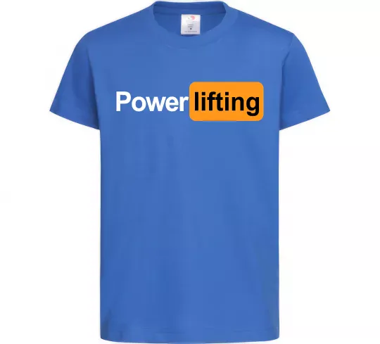 Дитяча футболка Powerlifting hub Яскраво-синій фото