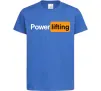 Дитяча футболка Powerlifting hub Яскраво-синій фото