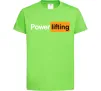 Дитяча футболка Powerlifting hub Лаймовий фото