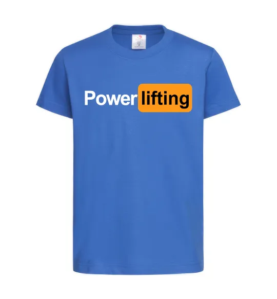 Детская футболка Powerlifting hub Ярко-синий фото