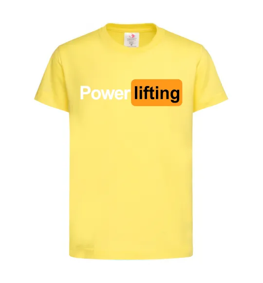 Детская футболка Powerlifting hub Лимонный фото