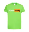 Детская футболка Powerlifting hub Лаймовый фото