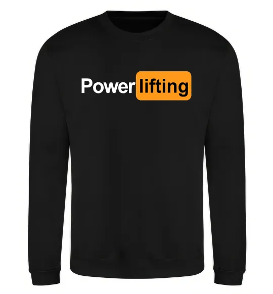 Свитшот Powerlifting hub Черный фото