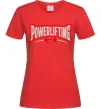 Женская футболка Powerlifting Красный фото
