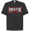 Футболка Оверсайз Powerlifting Чорний фото