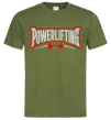Чоловіча футболка Powerlifting Оливковий фото