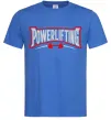 Чоловіча футболка Powerlifting Яскраво-синій фото