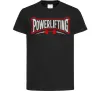 Детская футболка Powerlifting Черный фото
