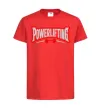 Детская футболка Powerlifting Красный фото