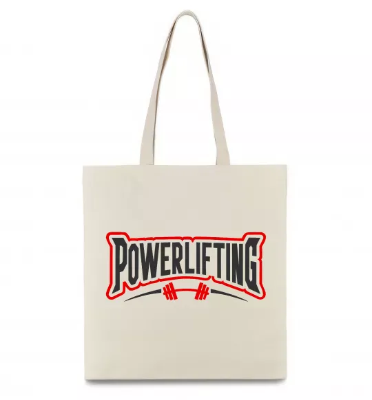 Еко-сумка Powerlifting Бежевий фото