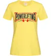 Женская футболка Powerlifting Лимонный фото