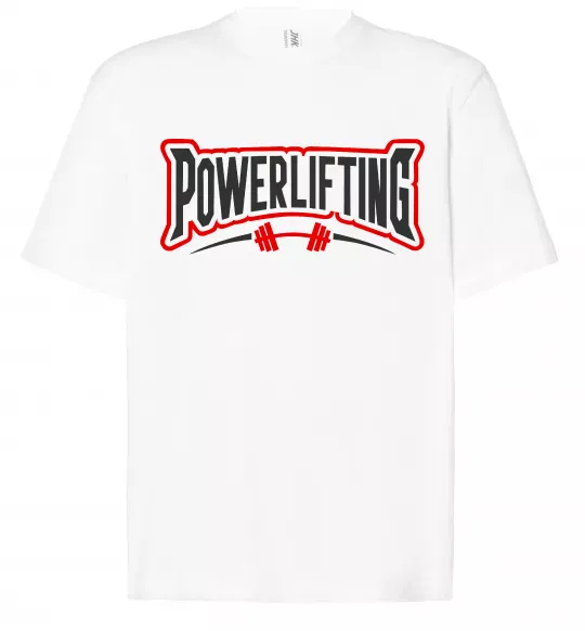 Футболка Оверсайз Powerlifting Білий фото