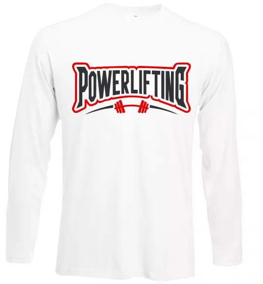 Лонгслів Powerlifting Білий фото
