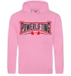 Мужская толстовка (худи) Powerlifting Розовый фото
