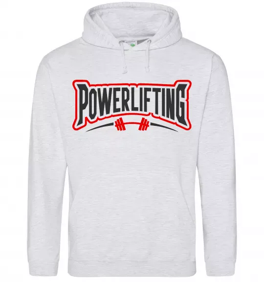 Жіноча толстовка (худі) Powerlifting Сірий меланж фото