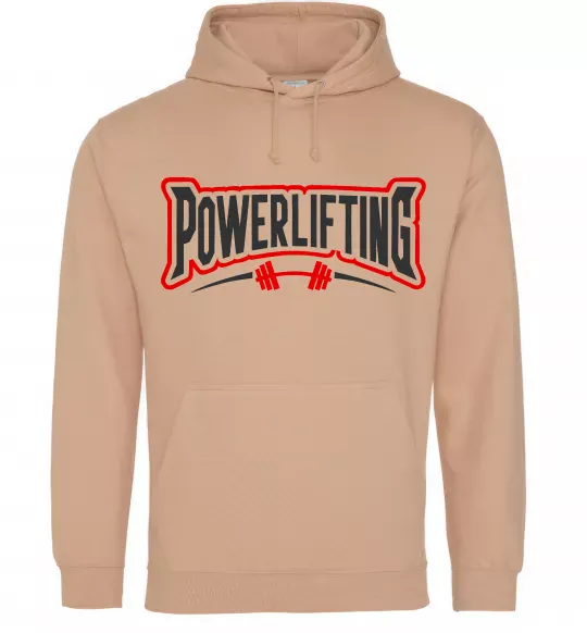 Жіноча толстовка (худі) Powerlifting Пісочний фото
