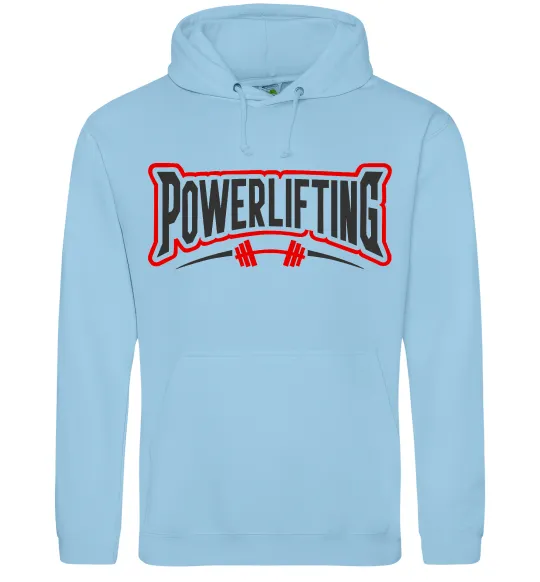 Жіноча толстовка (худі) Powerlifting Блакитний фото