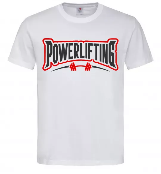 Чоловіча футболка Powerlifting Білий фото