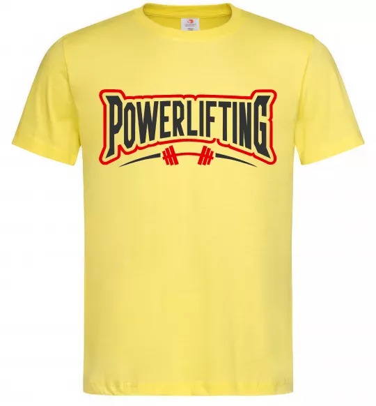 Чоловіча футболка Powerlifting Лимонний фото