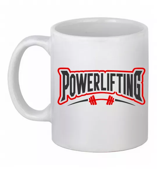Чашка керамічна Powerlifting Білий фото