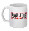 Чашка керамічна Powerlifting Білий фото