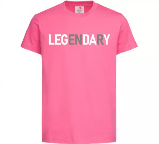 Дитяча футболка Legendary Яскраво-рожевий фото