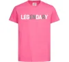 Дитяча футболка Legendary Яскраво-рожевий фото