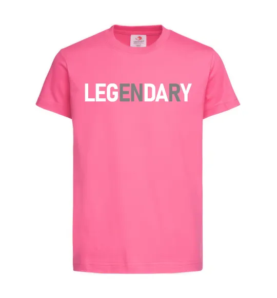 Детская футболка Legendary Ярко-розовый фото