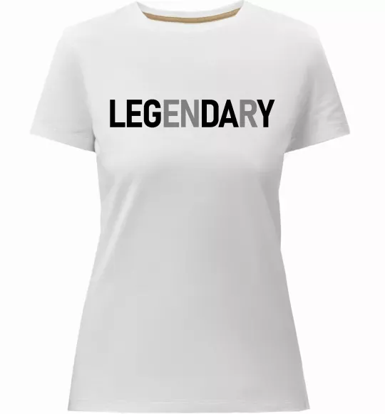 Жіноча преміум футболка Legendary Білий фото