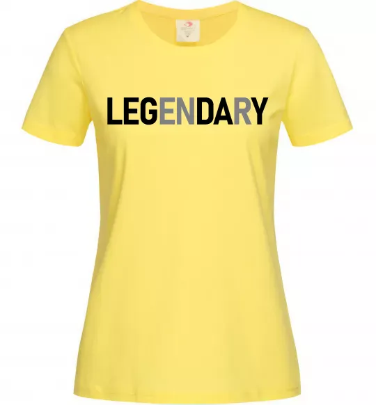 Женская футболка Legendary Лимонный фото