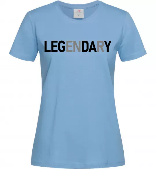 Женская футболка Legendary Голубой фото
