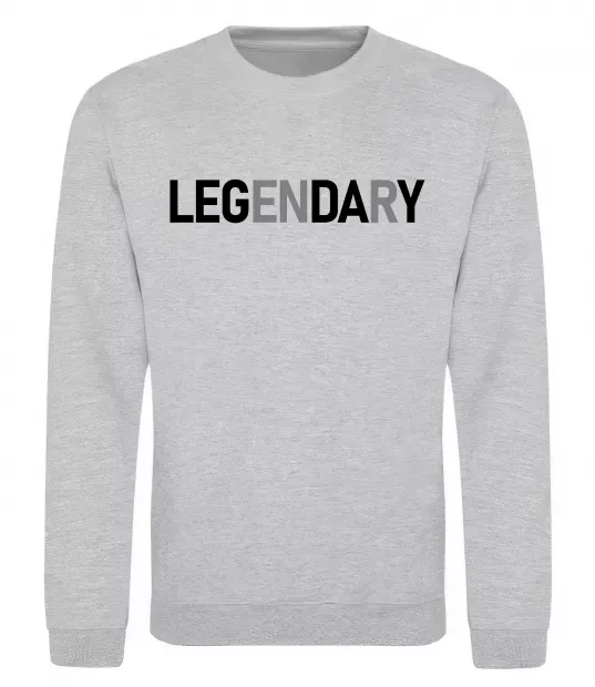 Свитшот Legendary Серый меланж фото